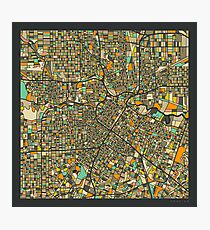 HOUSTON MAP Photographic Print
