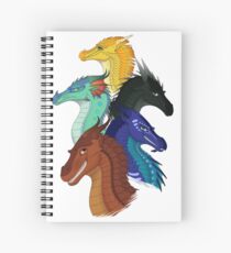 Wings of Fire First Arc Main Characters Spiral Notebook