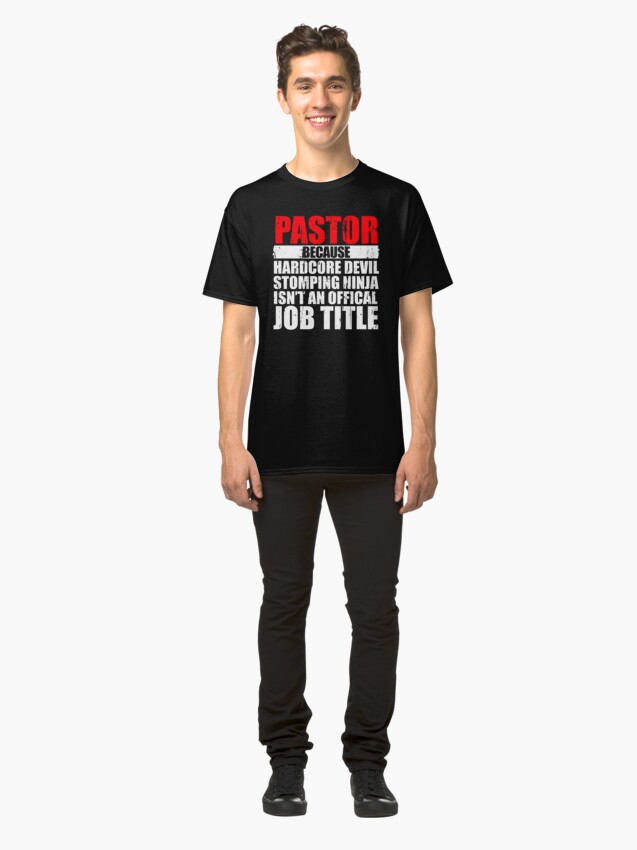 pastor because devil stomping ninja shirt