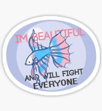 Beauty and the Butterfly Kick - Trans Pride Sticker