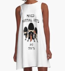 Mixed Martial Arts ... und Kunsthandwerk A-Linien Kleid