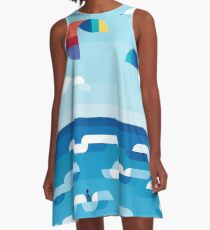 Drachen tanzen A-Linien Kleid