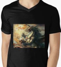 Dragon Final Men's V-Neck T-Shirt