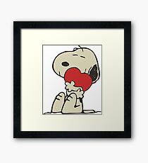 Snoopy love Framed Print