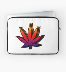 Trippy Weed Leaf Laptop Sleeve