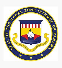 Seal of the Canal Zone Isthmus of Panama Photographic Print