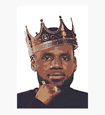 König Lebron James Fotodruck
