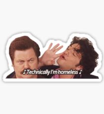 Technically I'm Homeless Sticker