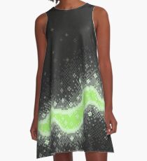 Vestido acampanado Agender Pride Flag Galaxy
