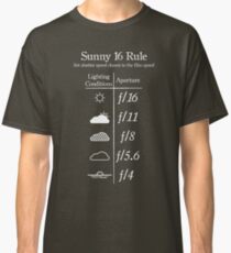Sunny 16 Rule - White Classic T-Shirt