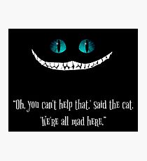 Lámina fotográfica gato de Cheshire