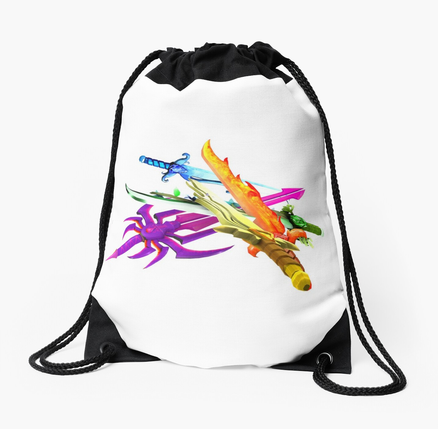 Roblox Sword Pile Drawstring Bag By Neloblivion Redbubble - roblox sword pile laptop sleeve by neloblivion redbubble