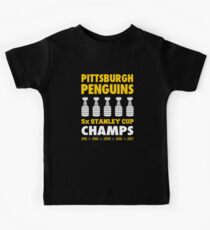 Pittsburgh Penguins 5x Champs Kids Tee