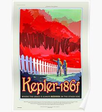 Póster Kepler-186f - Cartel de viaje NASA / JPL