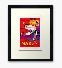 Mars - NASA/JPL Travel Poster Framed Print