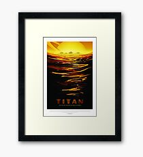Titan - NASA/JPL Travel Poster Framed Print