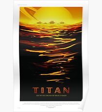 Titan - NASA/JPL Travel Poster Poster