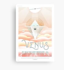 Venus - NASA/JPL Travel Poster Canvas Print