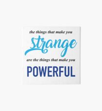 "The Things That Make You Strange Are the Things that Make You Powerful" Ben Platt Acceptance Speech Art Board