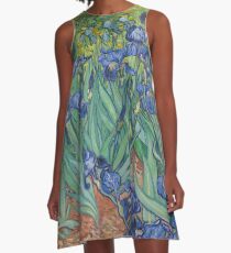 Irises by Vincent van Gogh A-Line Dress