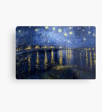 Starry Night Over the Rhone by Vincent van Gogh Metal Print