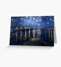 Starry Night Over the Rhone by Vincent van Gogh Greeting Card