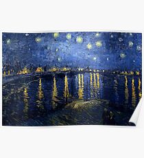 Starry Night Over the Rhone by Vincent van Gogh Poster