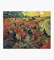 The Red Vineyard by Vincent van Gogh Photographic Print