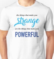 "The Things That Make You Strange Are the Things that Make You Powerful" Ben Platt Acceptance Speech Unisex T-Shirt