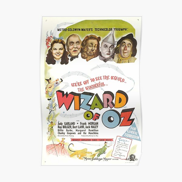 New Wizard of OZ Metal Tin Sign There No Place Like Home Picture Wall Decor Gift