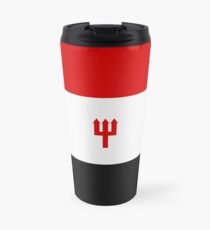 United Trident Design - Rot, Weiß & amp; Schwarz Thermobecher