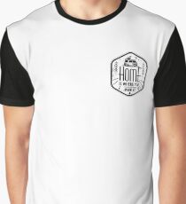 Home is where you park it vanlife camper art black on white Grafik T-Shirt
