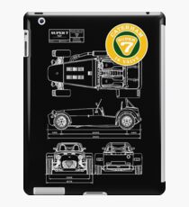 Super 7 Caterham Diagram 16Valve WHT iPad Case/Skin