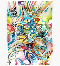 Unlimited Curiosity - Watercolor and Felt Pen Poster