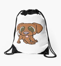 vizsla cartoon Drawstring Bag