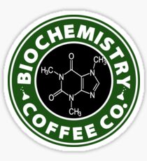Biochemistry Coffee Co. (Koffeinmolekül) Sticker