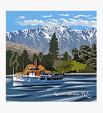 Queenstown, Remarkables and Earnslaw, NZ Photographic Print