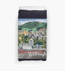 Wellington Harbour by Ira Mitchell-Kirk Duvet Cover
