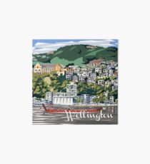 Wellington Harbour by Ira Mitchell-Kirk Art Board