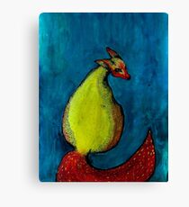 Secrets, fox looking at you Canvas Print