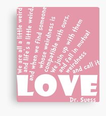 Mutual Weirdness Canvas Print