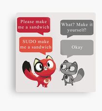 Make me a sandwich! Metal Print