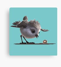 Water-colored Brushed Sandpiper Canvas Print