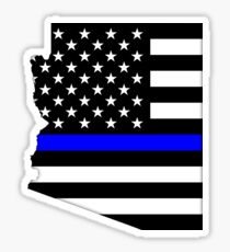 Arizona - dünne blaue Linie Sticker