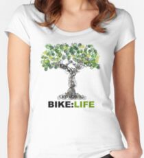 BIKE:LIFE tree Women's Fitted Scoop T-Shirt