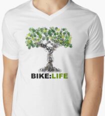 BIKE:LIFE tree Men's V-Neck T-Shirt