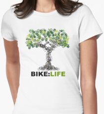 BIKE:LIFE tree Women's Fitted T-Shirt