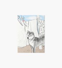 Shiba inu, Kimono and Summer breeze Art Board