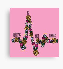 Healing Is Not Linear Canvas Print