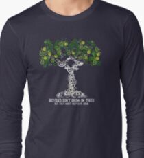 Bike Tree (white) Long Sleeve T-Shirt